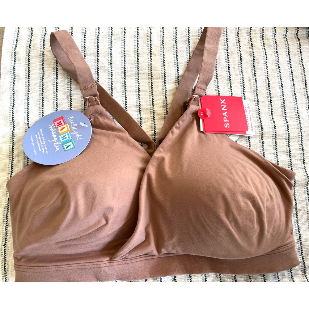 $58 SPANX Bra-llelujah Nursing Bra | Sz S, Cafe au Lait  NEW - Picture 4 of 6